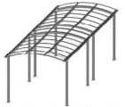 Configuration H du carport Novoferm Carbox