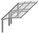 Configuration L du carport Novoferm Carbox
