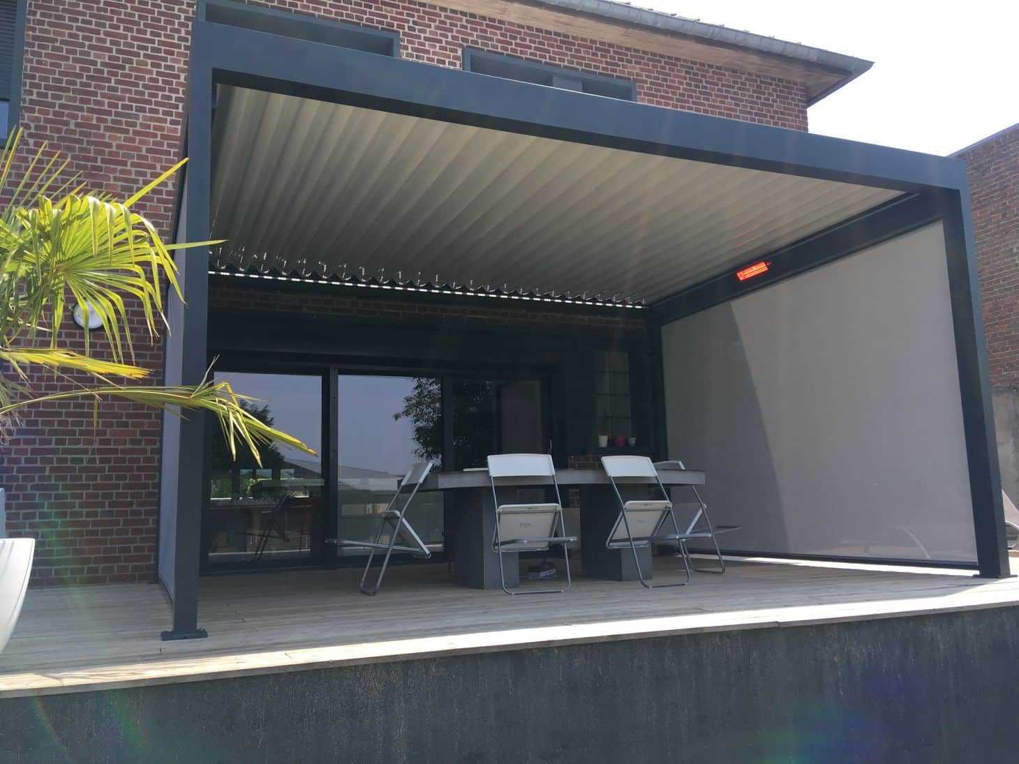 Pergola Marquises IZI sur terrasse