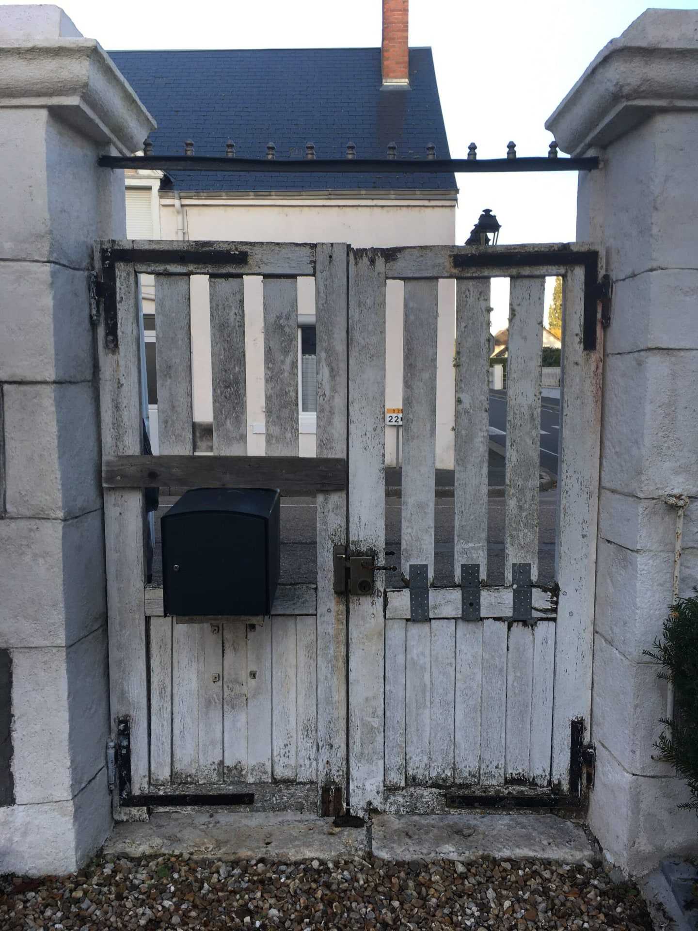 Remplacement de portail — Avant la pose