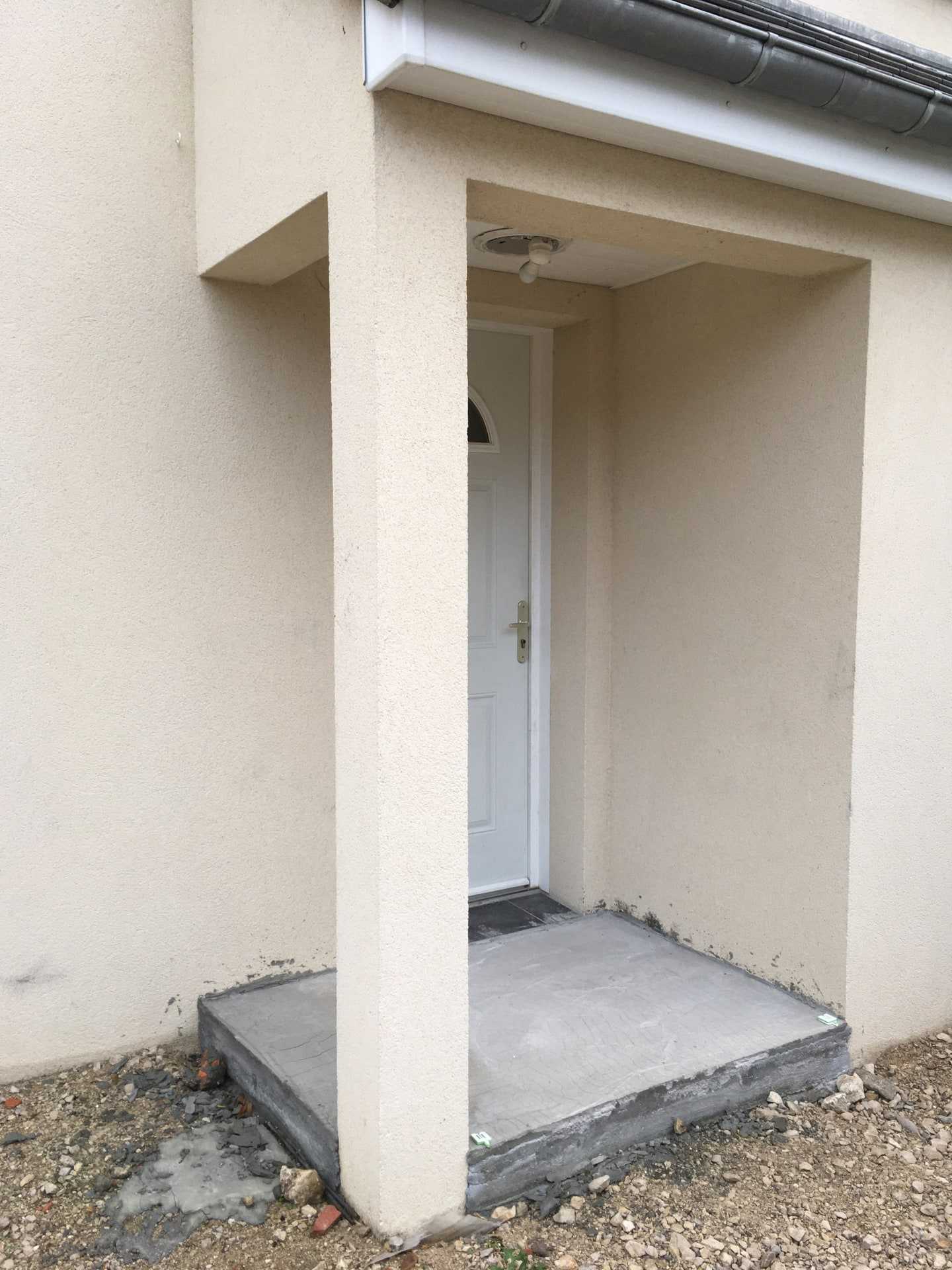 Création d’un sas d’entrée — Avant le chantier
